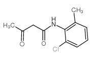 N-(2-氯-6-甲基苯基)-3-氧代丁酰胺结构式