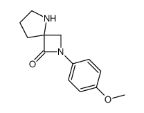 (4R)-2-(4-Methoxyphenyl)-2,5-diazaspiro[3.4]octan-1-one结构式