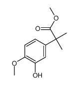 methyl 2-(3-hydroxy-4-methoxyphenyl)-2-methylpropanoate Structure