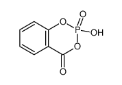 1-hydroxy-4,5-benzo-2,6-dioxaphosphorinanone(3)-1-oxide结构式