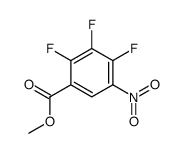 2,3,4-三氟-5-硝基苯甲酸甲酯结构式