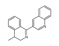 3-(4-methyl-3,4-dihydroisoquinolin-1-yl)quinoline结构式
