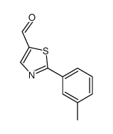 2-(3-methylphenyl)-1,3-thiazole-5-carbaldehyde结构式