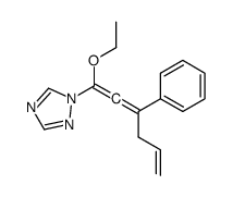 1-(1-ethoxy-3-phenylhexa-1,2,5-trienyl)-1,2,4-triazole Structure