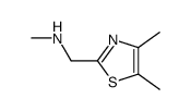 N-[(4,5-dimethyl-1,3-thiazol-2-yl)methyl]-N-methylamine Structure