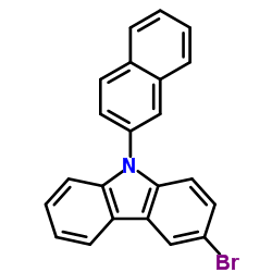 3-溴-9-(2-萘基)咔唑结构式