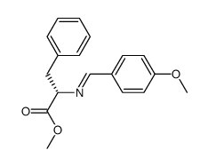 methyl N-p-methoxybenzylidene(phenyl)alaninate结构式