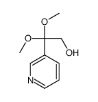 2,2-Dimethoxy-2-(3-pyridinyl)ethanol结构式