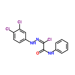 2-Chloro-2-[2-(3,4-dichlorophenyl)hydrazono]-N-phenylacetamide Structure