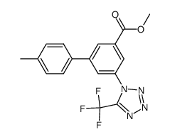 4′-methyl-5-(5-trifluoromethyltetrazol-1-yl)biphenyl-3-carboxylic acid methyl ester Structure
