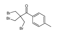3-bromo-2,2-bis-bromomethyl-1-p-tolyl-propan-1-one Structure