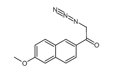 2-azido-1-(6-methoxynaphthalen-2-yl)ethanone结构式