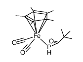 dicarbonyl(pentamethylcyclopentadienyl)(pivaloylphosphido)iron Structure