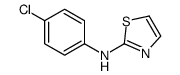 N-(4-chlorophenyl)-1,3-thiazol-2-amine结构式
