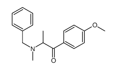 2-[benzyl(methyl)amino]-1-(4-methoxyphenyl)propan-1-one结构式
