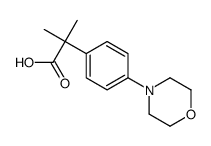 α,α-Dimethyl-4-(4-morpholinyl)benzeneacetic Acid结构式