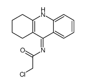 2-chloro-N-(1,2,3,4-tetrahydroacridin-9-yl)acetamide结构式