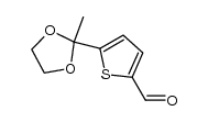 2-(5-formyl-2-thienyl)-2-methyl-1,3-dioxolan结构式