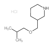 (Isobutoxymethyl)piperidine hydrochloride Structure