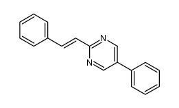 2-Styryl-5-phenylpyrimidine结构式