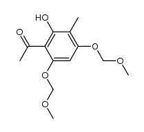 3-methyl-2-hydroxy-4,6-bis(methoxymethoxy)acetophenone Structure