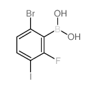 (6-bromo-2-fluoro-3-iodophenyl)boronic acid Structure