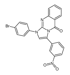 1-(4-bromophenyl)-3-(3-nitrophenyl)imidazo[2,1-b]quinazolin-5-one Structure