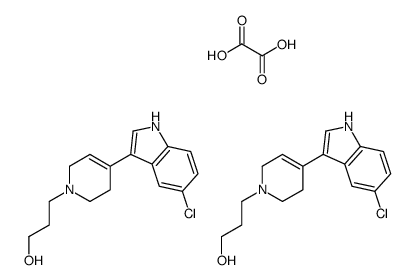 3-[4-(5-chloro-1H-indol-3-yl)-3,6-dihydro-2H-pyridin-1-yl]propan-1-ol,oxalic acid Structure