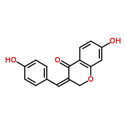 7-羟基-3-(4-羟基亚苄基)色满-4-酮结构式