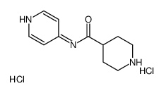 N-吡啶-4-基哌啶-4-羧酰胺二盐酸盐结构式