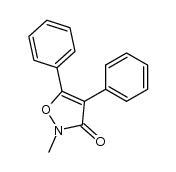 2-methyl-4,5-diphenylisoxazol-3(2H)-one Structure