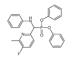 ((5-氟-6-甲基吡啶-2-基)(苯基氨基)甲基)磷酸二苯酯结构式
