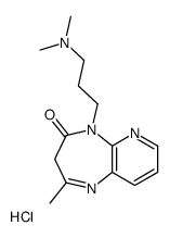 5-[3-(dimethylamino)propyl]-2-methyl-3H-pyrido[2,3-b][1,4]diazepin-4-one,hydrochloride Structure