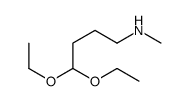 4,4-diethoxy-N-methylbutan-1-amine Structure