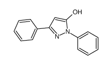 1,3-Diphenyl-1H-pyrazol-5-ol Structure