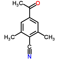 4-Acetyl-2,6-dimethylbenzonitrile Structure