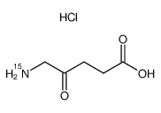[15N]-5-aminolevulinic acid hydrochloride Structure