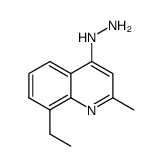8-ethyl-4-hydrazinyl-2-methylquinoline Structure