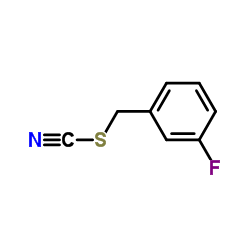3-Fluorobenzyl thiocyanate结构式