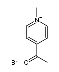 4-acetyl-1-methyl-pyridinium, bromide Structure