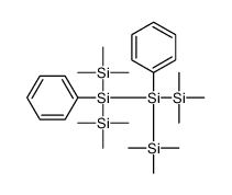 trimethyl-[phenyl-[phenyl-bis(trimethylsilyl)silyl]-trimethylsilylsilyl]silane Structure