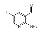 2-氨基-5-氟-吡啶-3-甲醛结构式