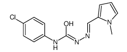 1-(4-chlorophenyl)-3-[(E)-(1-methylpyrrol-2-yl)methylideneamino]urea结构式