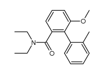 N,N-diethyl 6-methoxy-2'-methylbiphenyl-2-carboxamide Structure
