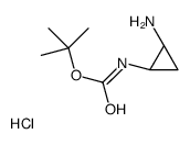 tert-butyl (1S,2S)-2-aminocyclopropylcarbamate hydrochloride Structure