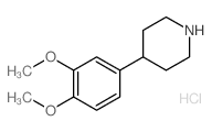 4-(3,4-DIMETHOXYPHENYL)PIPERIDINE HYDROCHLORIDE Structure
