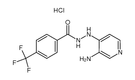 2-(3-amino-4-pyridinyl)-4-(trifluoromethyl)benzoic acid hydrazide hydrochloride结构式