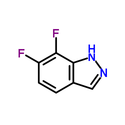 6,7-二氟-1H-吲唑结构式