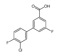 3-(3-chloro-4-fluorophenyl)-5-fluorobenzoic acid Structure