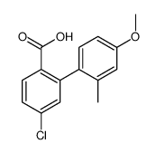 4-chloro-2-(4-methoxy-2-methylphenyl)benzoic acid结构式